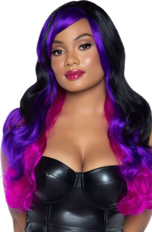 Allure Multi Color Wig Black/Purple - Parukas 1