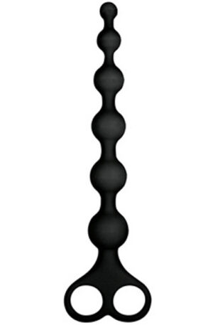 Arse Beads Silicone Black 26 cm - Anaalketid 1