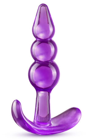 B Yours Triple Bead Anal Plug Purple - Mini anaallelu 1