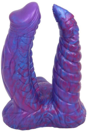 Bad Demon Double Dildo Orphox Purple 18,5 cm - Dragon dildo 1