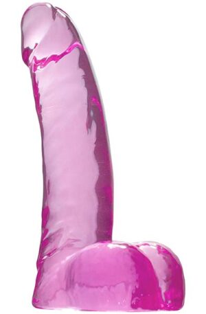 Crystal Pleasures Pink 15 cm - Väike dildo 1