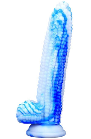 Dildo Corn Blue-White 20 cm - Dragon dildo 1