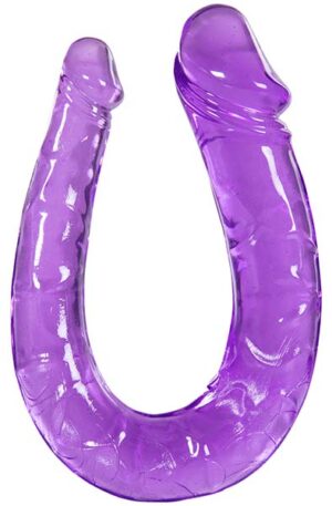 Double Penetrating Dildo Purple 30 cm - Kahekordne dildo 1