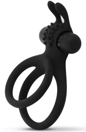 Double Vibrating Cock Ring With Rabbit Ears - Vibreeriv peeniserõngas 1