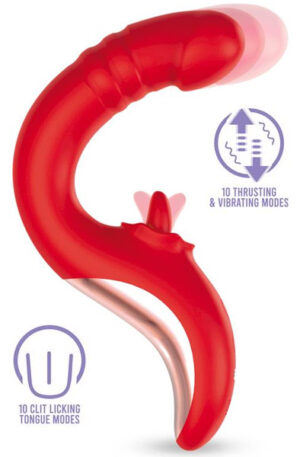 Drako Vibe With Thrusting & Licking Tongue - Vibraator 1