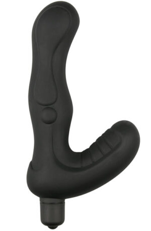 Easytoys Black Silicone Perineum Tickler - Prostata vibraator 1