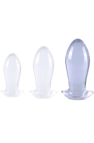 Eggplay Clear Transparent Plug XL 18,5 cm - XL tagumik 1