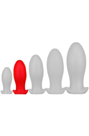Eggplay Silicone Plug Saurus Egg Red Medium - Eriti suur anaallelu 1