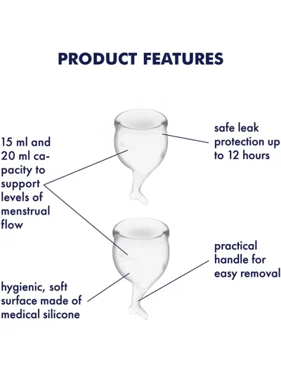 Feel Secure Menstrual Cup Transparent - Menstruaalanumad 2