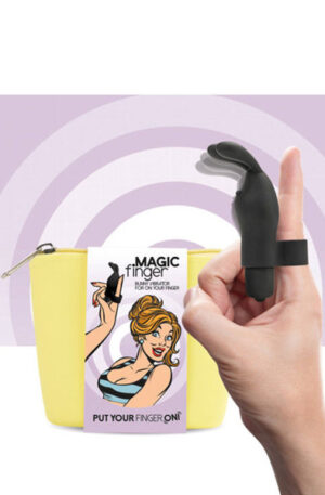 FeelzToys Magic Finger Vibrator Black - Sõrmevibraator 1