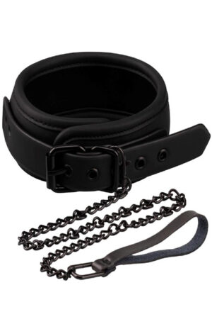 Fetish Black Shadow Collar With Leash - Bondage kaelarihm & Paar 1
