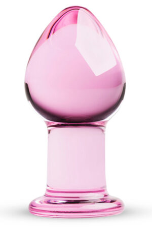 Gildo Glass Buttplug Pink - Klaasist anaalkork 1