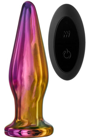 Glamour Glass Remote Vibe Tapered Plug - Klaasist anaalkork 1