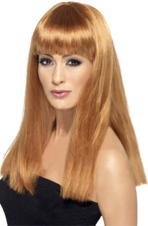 Glamourama Long Straight Wig Auburn - Parukas 1