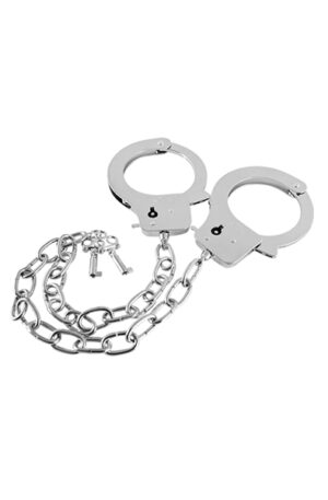 Guilty Pleasure Metal Handcuffs Long Chain - Metallist käerauad 1