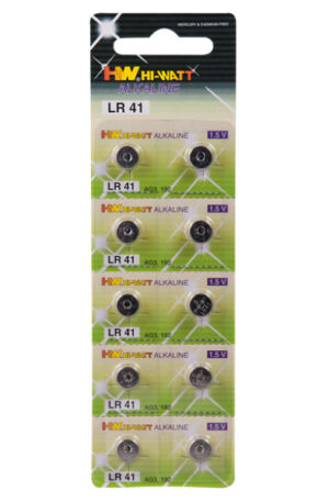 Hi-Watt LR41 10-pack batterier - Patareid LR41 1