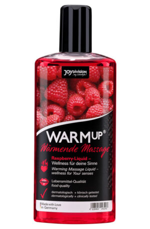 Joydivision Warm-up Massage Oil Raspberry 150ml - Massaažiõli vaarikas 1