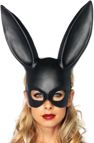 Leg Avenue Black Bondage Bunny Mask - Küüliku kõrvad 1