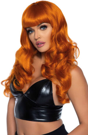 Leg Avenue Misfit Long Wavy Wig Ginger - Parukas 1