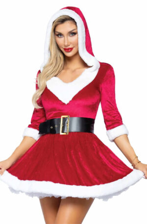 Leg Avenue Mrs. Claus Hooded Dress - Rollimäng ja maskeraad 1