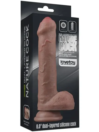 Lovetoy Dual-Layered Silicone Cock 20,5 cm - Elutruu dildo 4