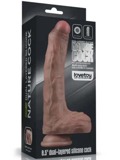 Lovetoy Dual Layered Silicone Cock 21,5 cm - Elutruu dildo 4