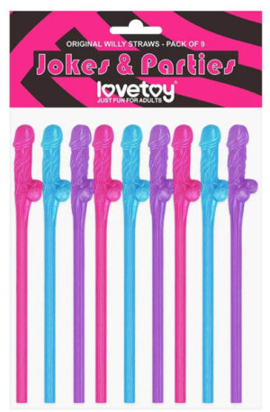 Lovetoy Original Willy Straws Multicolor - Snoppi kõrs 1