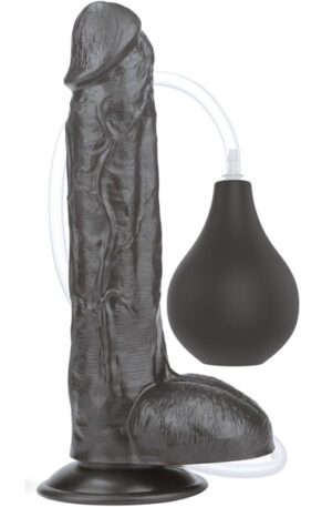 Lovetoy Squirt Extreme Dildo Black 25,5cm - Pritsiv dildo 1