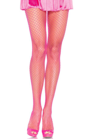 Lycra Fishnet Pantyhose Neon Pink - Sukad 1