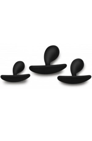 Master Series Dark Droplets Curved Anal Trainer Set Of 3 - Anaallelu komplekt 1
