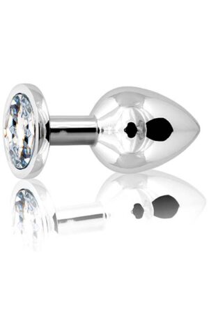 Metal Butt Plug Silver Medium - Anaaltapp metallist 1