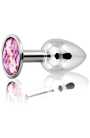 Metal Plug Silver/Pink Small - Anaaltapp metallist 1