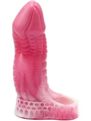 Monster Penis Sheath Leezard Pink 16,5 cm - Peenisepikendaja/peeniseümbris 1