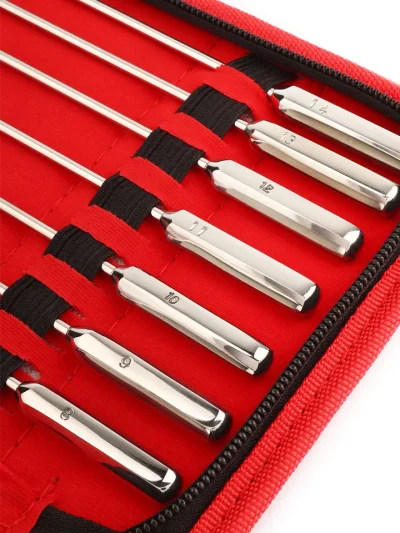 Mr Steel Rosebud Urethral Sounds 13-pack - Laiendaja pakett 3