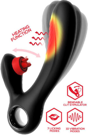 Niza Vibe With Heating & Clitoris Triple Tongue - Küülikuvibraator 1