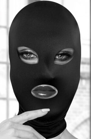 Ouch Subversion Mask With Open Mouth & Eyes - BDSM mask 1