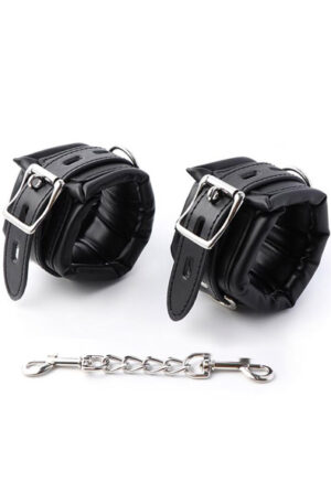 Padded Adjustable Handcuffs Black - Käerauad 1