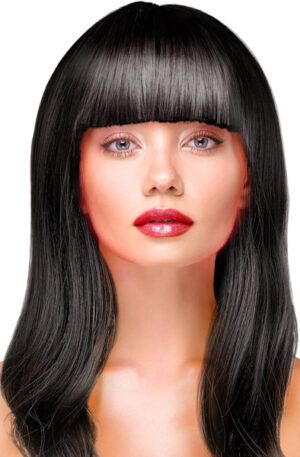 Party Wig Long Straight Black Hair - Parukas 1