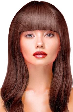 Party Wig Long Straight Brown Hair - Parukas 1