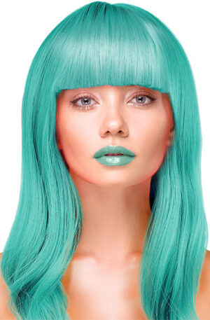 Party Wig Long Straight Turquoise Hair - Parukas 1