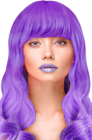 Party Wig Long Wavy Purple Hair - Parukas 1