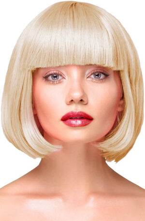 Party Wig Short Straight Blonde Hair - Parukas 1