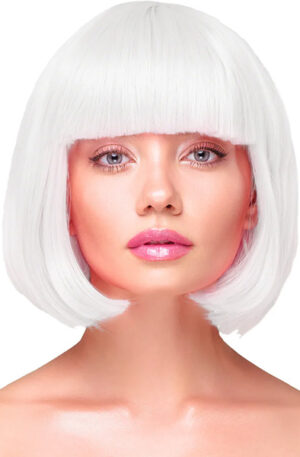 Party Wig Short Straight White Hair - Parukas 1