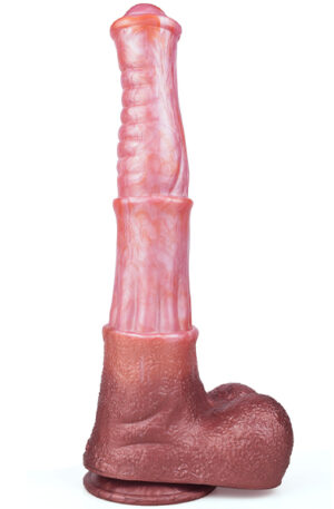 Pink Alien Big Jumpy Dildo 35 cm - Dragon dildo 1