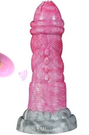 Pink Alien Luminara Vibrating Dildo 20,5 cm - Dragon dildo 1