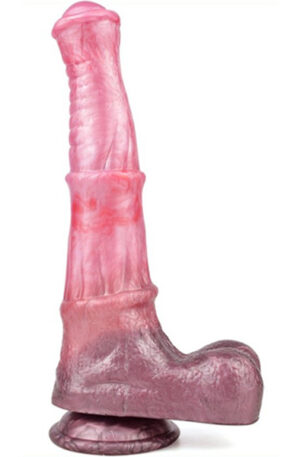 Pink Alien Mini Jump Dildo 24,5 cm - Dragon dildo 1