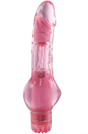 Pink Satisfaction Slim Penis Shaped Vibrator - Vibreeriv dildo 1
