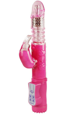 Pink Thrusting Rabbit Vibrator - Küülikuvibraator 1