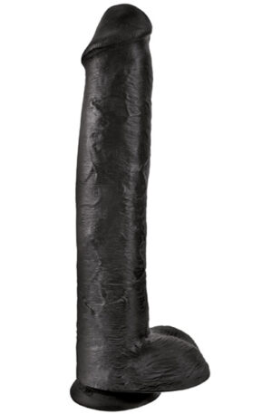 Pipedream King Cock With Balls Black 38 cm - XL dildo 1