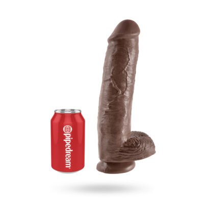 Pipedream King Cock With Balls Brown 28 cm - XL dildo 2
